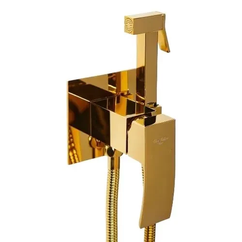 Встраиваемый гигиенический душ со смесителем,золото глянцевое Vivi-Felice 1010 ORO