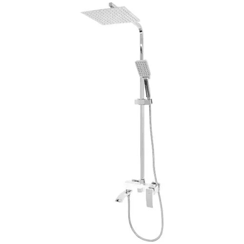 Душевая система с тропическим душем и смесителем белый хром Vivi-Felice 1060 B CROMO-BIANCO