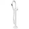 Напольный смеситель для ванны отдельностоящий с лейкой,белый матовый Vivi-Felice 0650 BIANCO OPACO