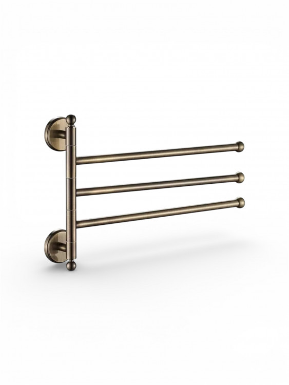 Поворотный держатель для полотенец тройной,бронза Vivi-Felice N 1024 BRONZO