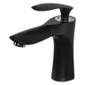 Смеситель для раковины,черный матовый с хром ручкой Vivi-Felice 9030 NERO OPACO