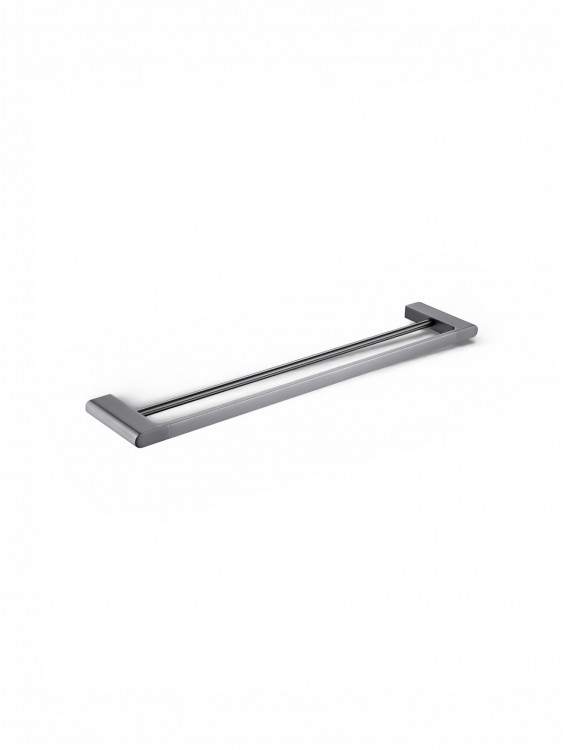 Двойной держатель для полотенец,оружейная сталь Vivi-Felice K 1025 GUN METAL