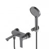 Смеситель для ванны с душем,оружейная сталь Vivi-Felice 8040 G GUN METAL