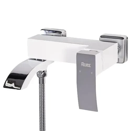 Смеситель для ванны с душем,хром белый Vivi-Felice 1040 B CROMO BIANCO